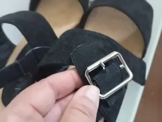 Sandalias Marypaz Negras y Beige Talla X