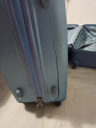 Juego de 2 maletas azules