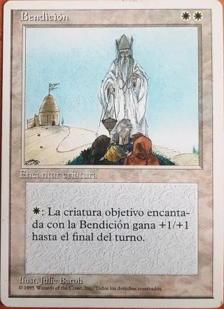 Carta Magic Bendición llanura cuarta edición
