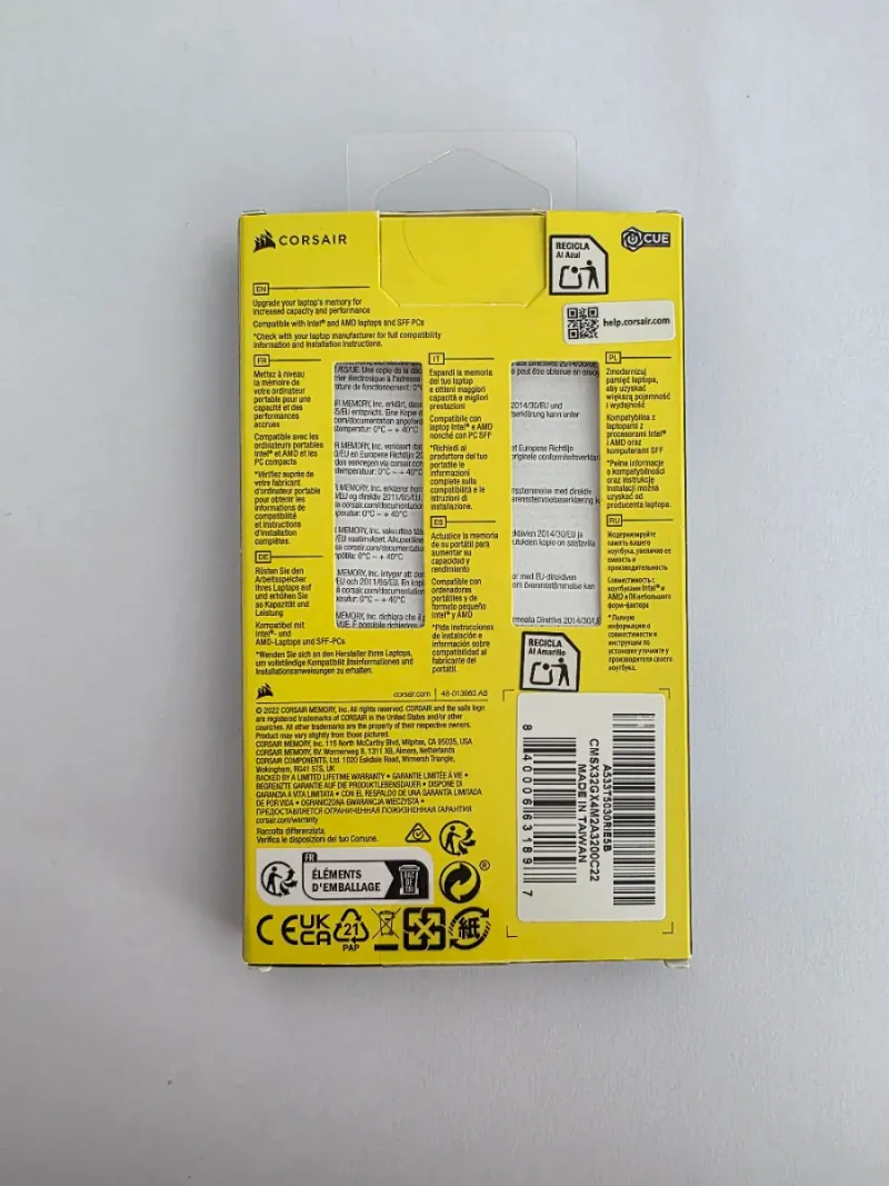 Corsair Vengeance SODIMM DDR4 32GB 3200MHz afbeelding 3