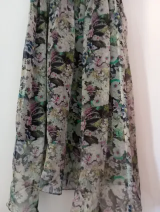 Vestido gasa flores