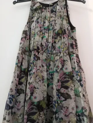 Vestido gasa flores