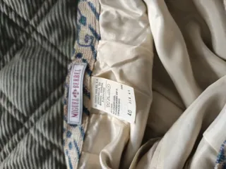 Falda de lino con estampado