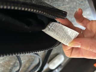 Borsetta sera glitterata nera e argento