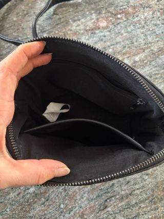 Borsetta sera glitterata nera e argento