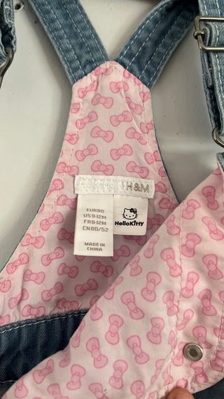 Monos Vaqueros Disney Hello Kitty y Minnie