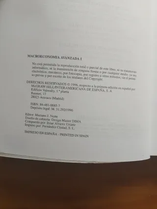 Macroeconomía Avanzada I