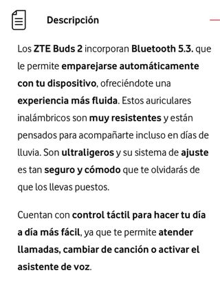 Auriculares ZTE Buds2 Bluetooth Blancos