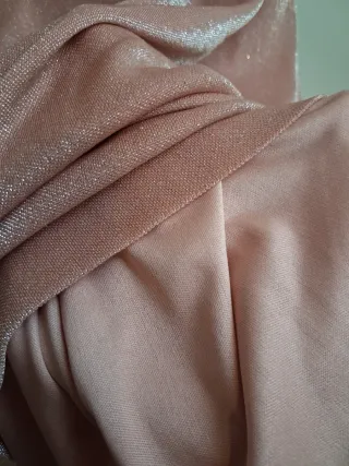 Vestido fiesta corto Muñoz brillo rosa talla M