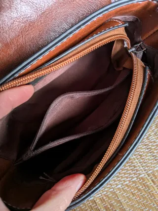 Bolso vintage marrón estilo retro