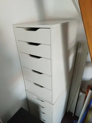 Cajonera Blanca Alex Ikea