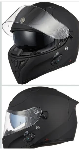 Casco Integral con Bluetooth Negro