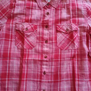 Camisa Pepe Jeans cuadros rosa talla XS