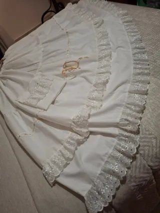 Enaguas traje regional blanca