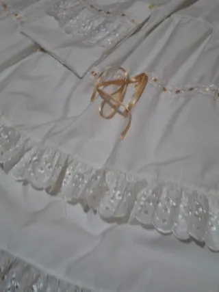 Enaguas traje regional blanca