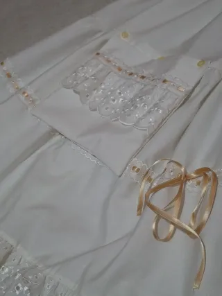 Enaguas traje regional blanca