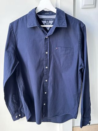 Camisa Tommy Hilfiger Azul Talla S 80's 2Ply