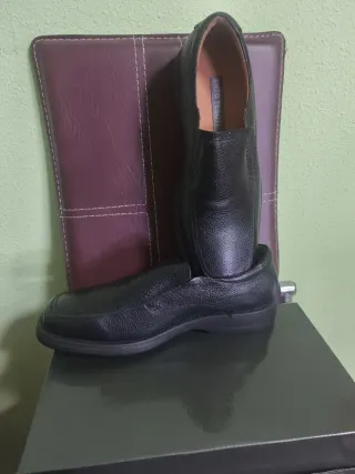 Zapatos de piel hombre negros