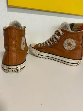 Converse All Star Cuero Marrón