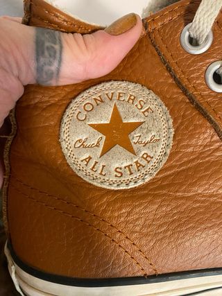 Converse All Star Cuero Marrón