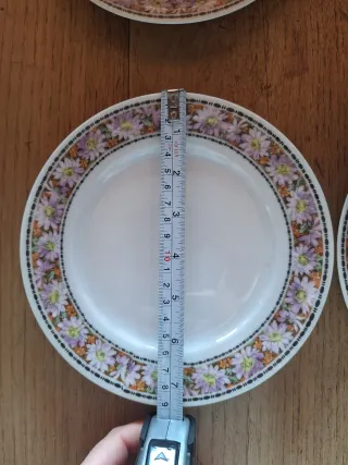 Set 4 piattini da dessert floreali