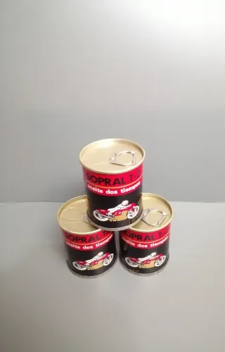 3 latas vintage aceite SOPRAL T-2