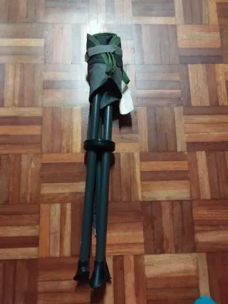 4 Silla plegable camping verde y negra quechua