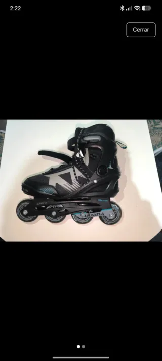 Patines en línea negros talla 45