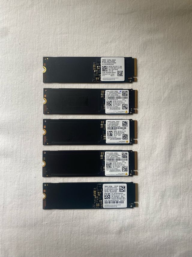 5 SSD Samsung 256GB NVMe PCIe Gen4 NUEVOS