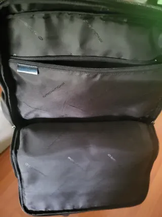 Zaino Piquadro nero in pelle