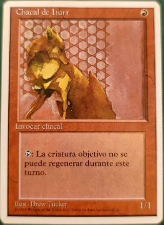 Carta Magic Chacal de hurr montaña cuarta edición