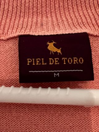 Jersey Piel de Toro Cuello Pico Talla M