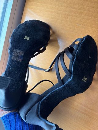 Tacones de baile negros talla 36