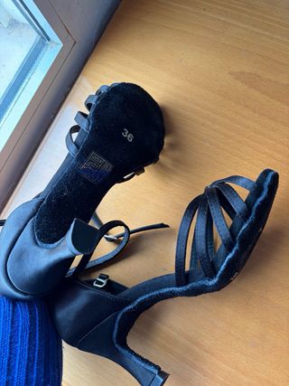 Tacones de baile negros talla 36
