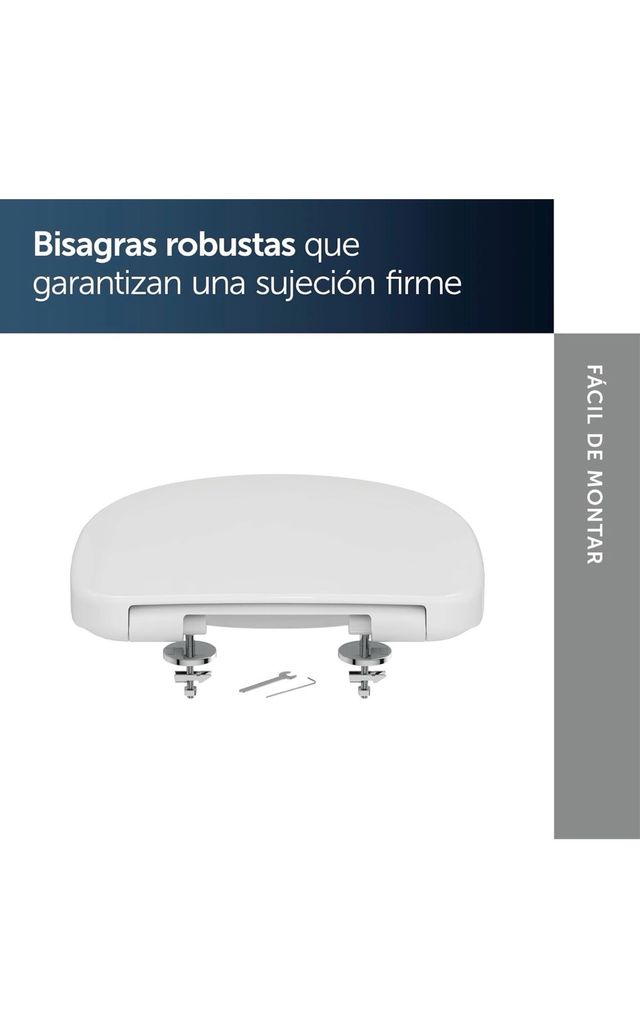 Tapa WC Ideal Standard Connect Space Redonda