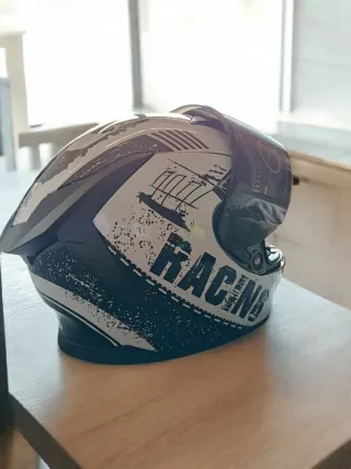 ✅Casco Moto Integral  "OFERTA" Negro/Blanco✅