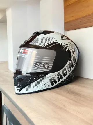 ✅Casco Moto Integral  "OFERTA" Negro/Blanco✅