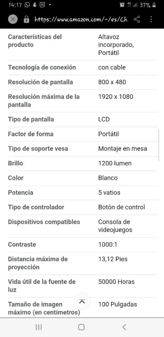 OFERTA. Mini proyector LED C6. NUEVO