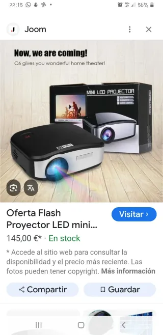 OFERTA. Mini proyector LED C6. NUEVO