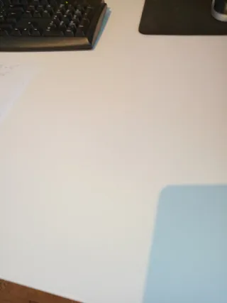 Mesa de estudio/trabajo blanca y gris