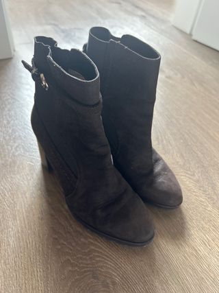 Botas Massimo Dutti Talla 37 Cuero Marrón