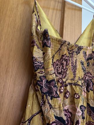 Vestido largo estampado fiesta talla L