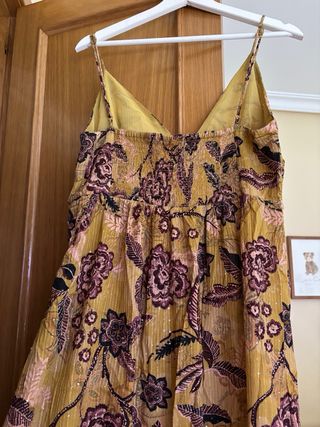 Vestido largo estampado fiesta talla L