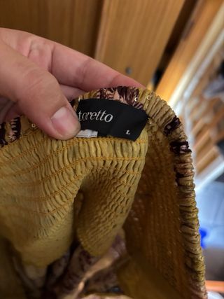 Vestido largo estampado fiesta talla L