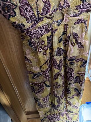 Vestido largo estampado fiesta talla L