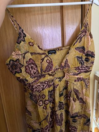 Vestido largo estampado fiesta talla L