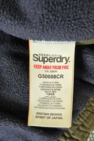 Parka abrigo Superdry T40 Verde con Capucha