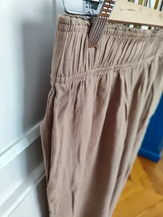 Conjunto pantalón y top marrón