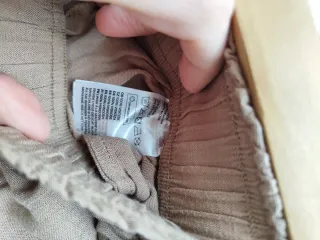 Conjunto pantalón y top marrón