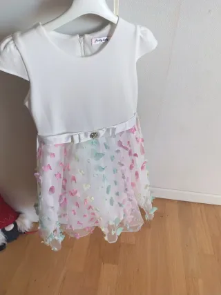 Vestito bambina cerimonia farfalle